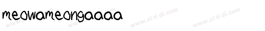 Meow Meong字体转换